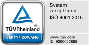TUV certyfikat ISO 9001:2015